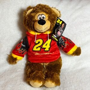 NASCAR #24 Racing Bear Plush Toy Factory 13.5” Hoodie Flames Hendrick Motorsport